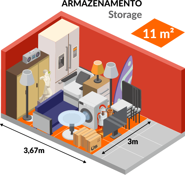 boxus armazenamento storage 11.00 m2