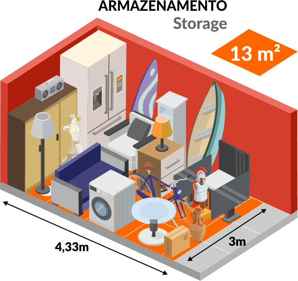 boxus armazenamento storage 13.00 m2